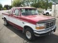Electric Currant Red Pearl 1995 Ford F150 XLT Extended Cab 4x4 Exterior