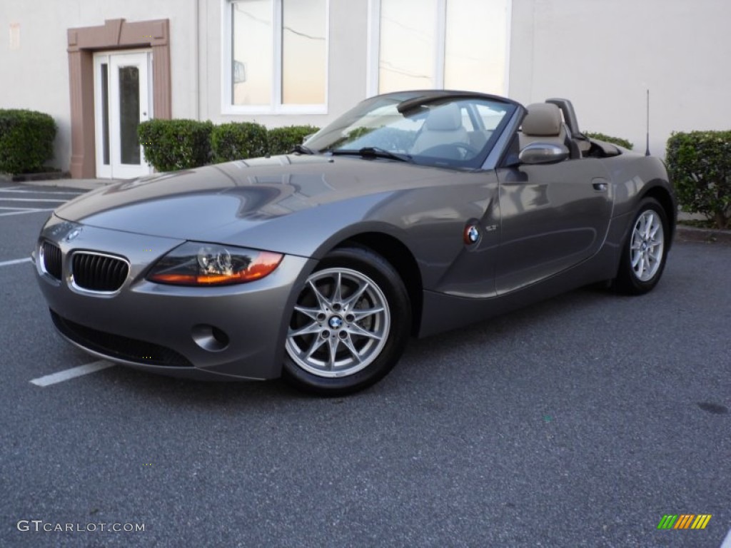 2003 Z4 2.5i Roadster - Sterling Grey Metallic / Beige photo #2