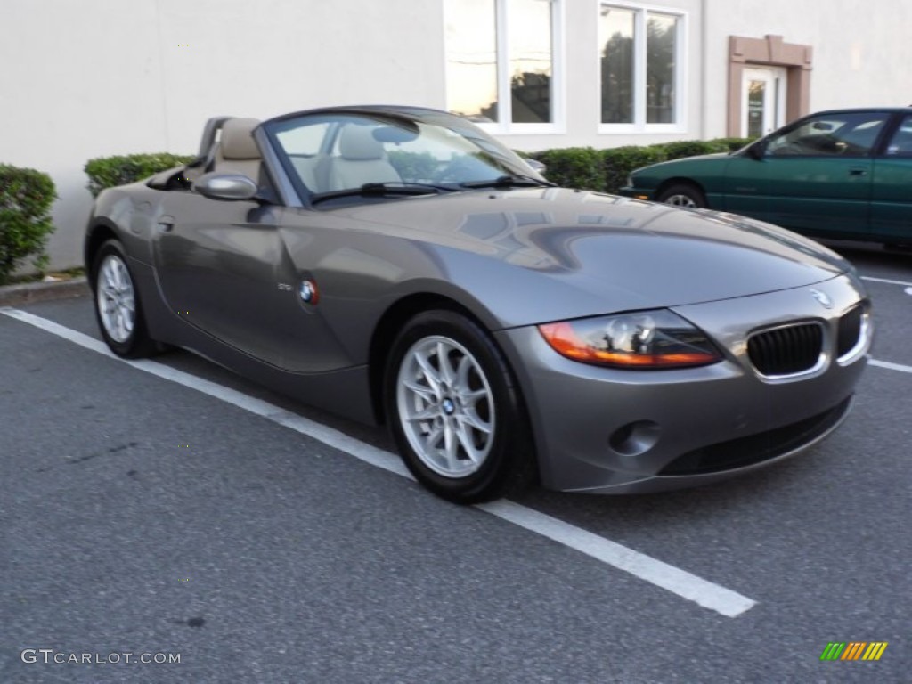 2003 Z4 2.5i Roadster - Sterling Grey Metallic / Beige photo #5