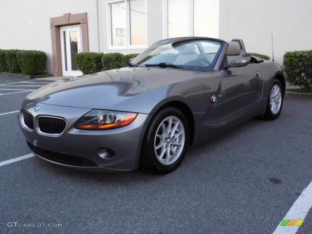 2003 Z4 2.5i Roadster - Sterling Grey Metallic / Beige photo #6