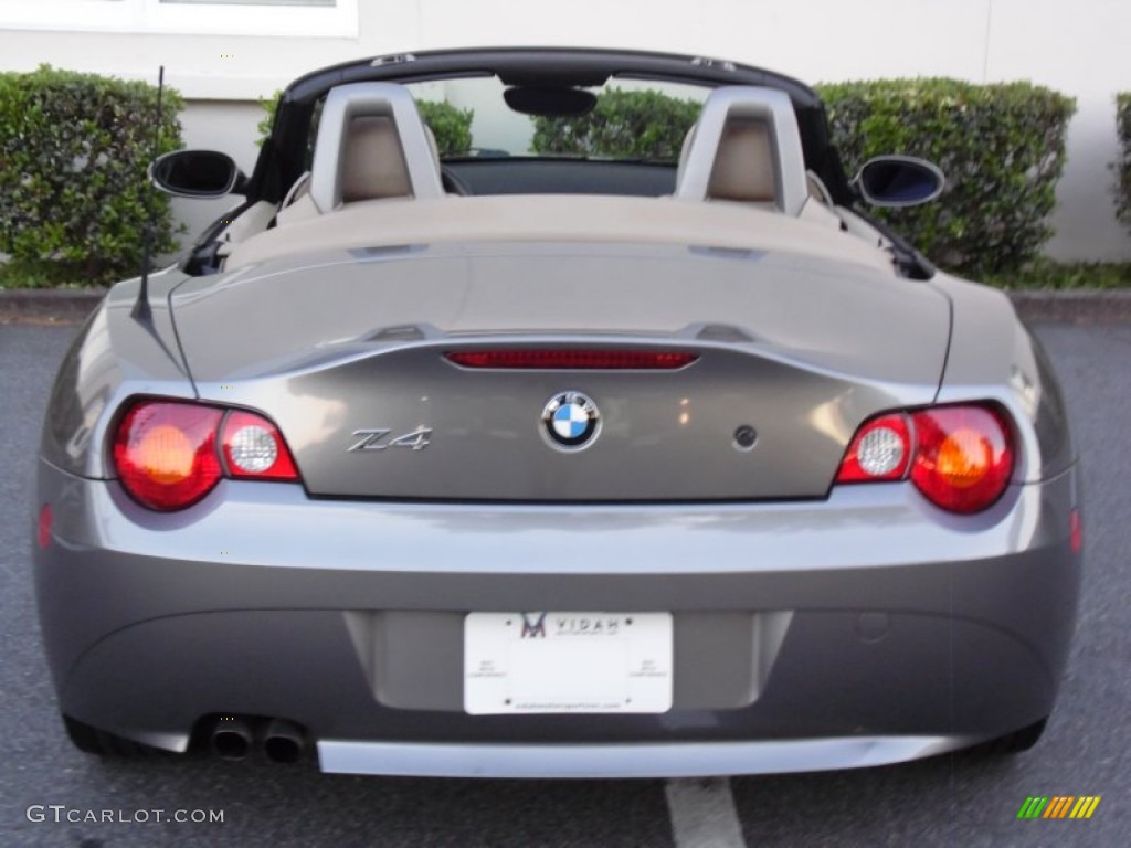 2003 Z4 2.5i Roadster - Sterling Grey Metallic / Beige photo #7