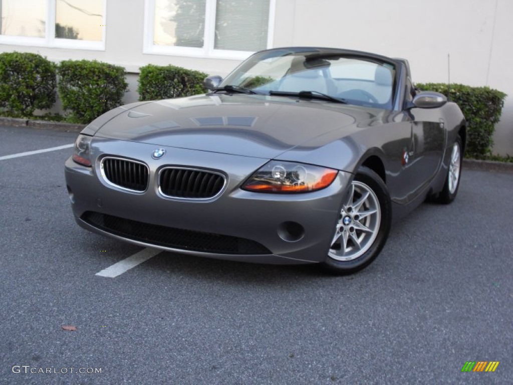 2003 Z4 2.5i Roadster - Sterling Grey Metallic / Beige photo #10