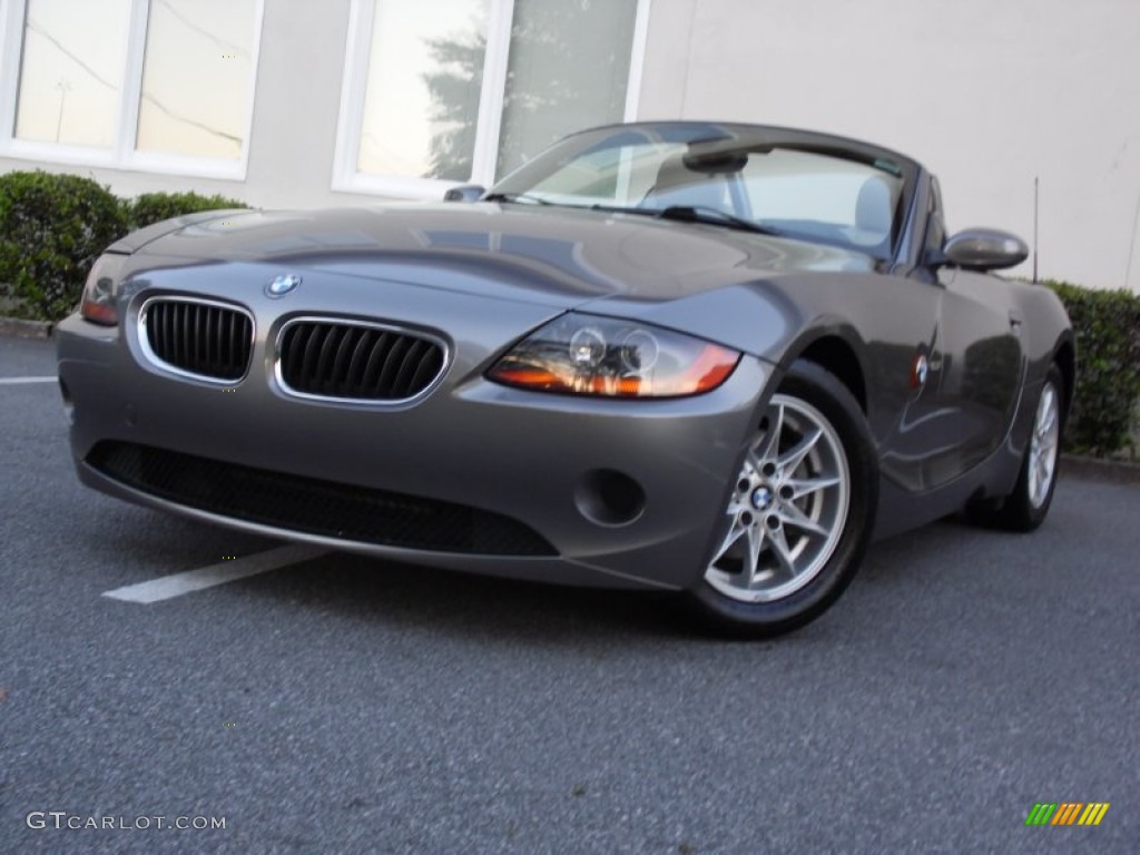 2003 Z4 2.5i Roadster - Sterling Grey Metallic / Beige photo #11