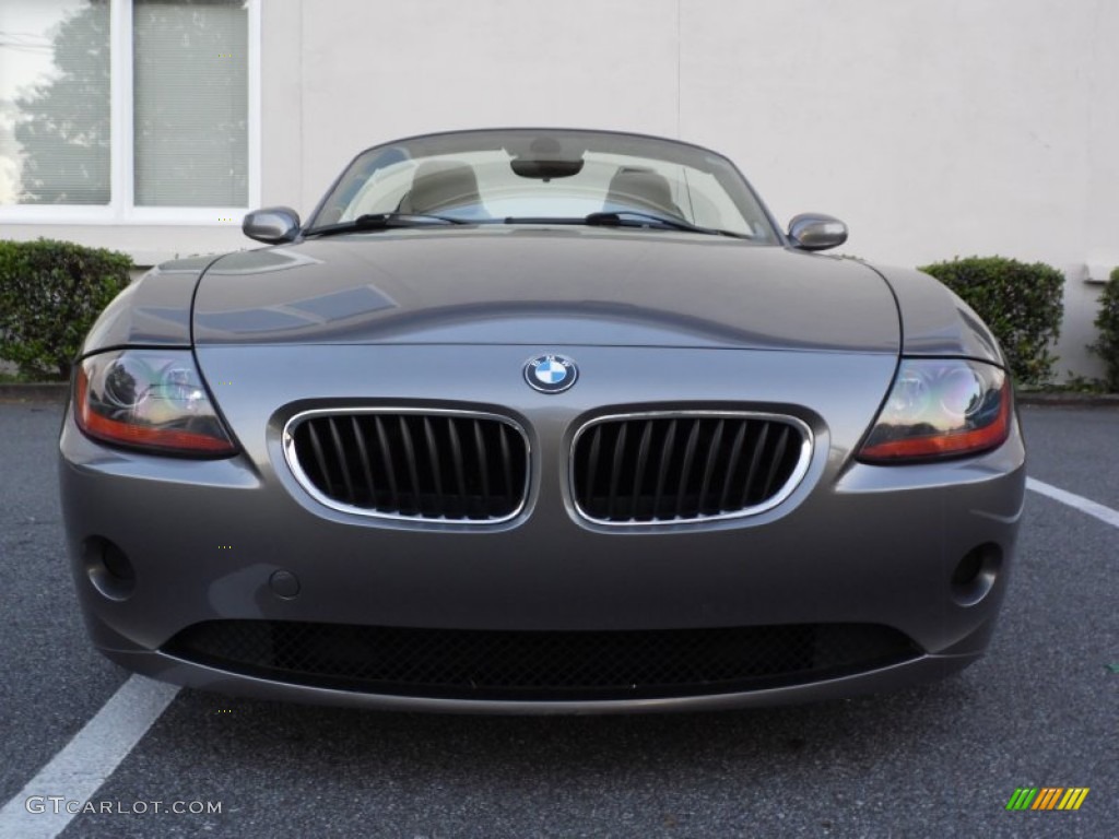 2003 Z4 2.5i Roadster - Sterling Grey Metallic / Beige photo #12