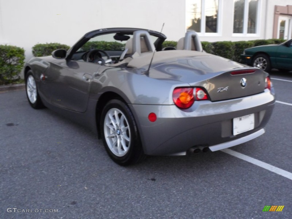 2003 Z4 2.5i Roadster - Sterling Grey Metallic / Beige photo #16