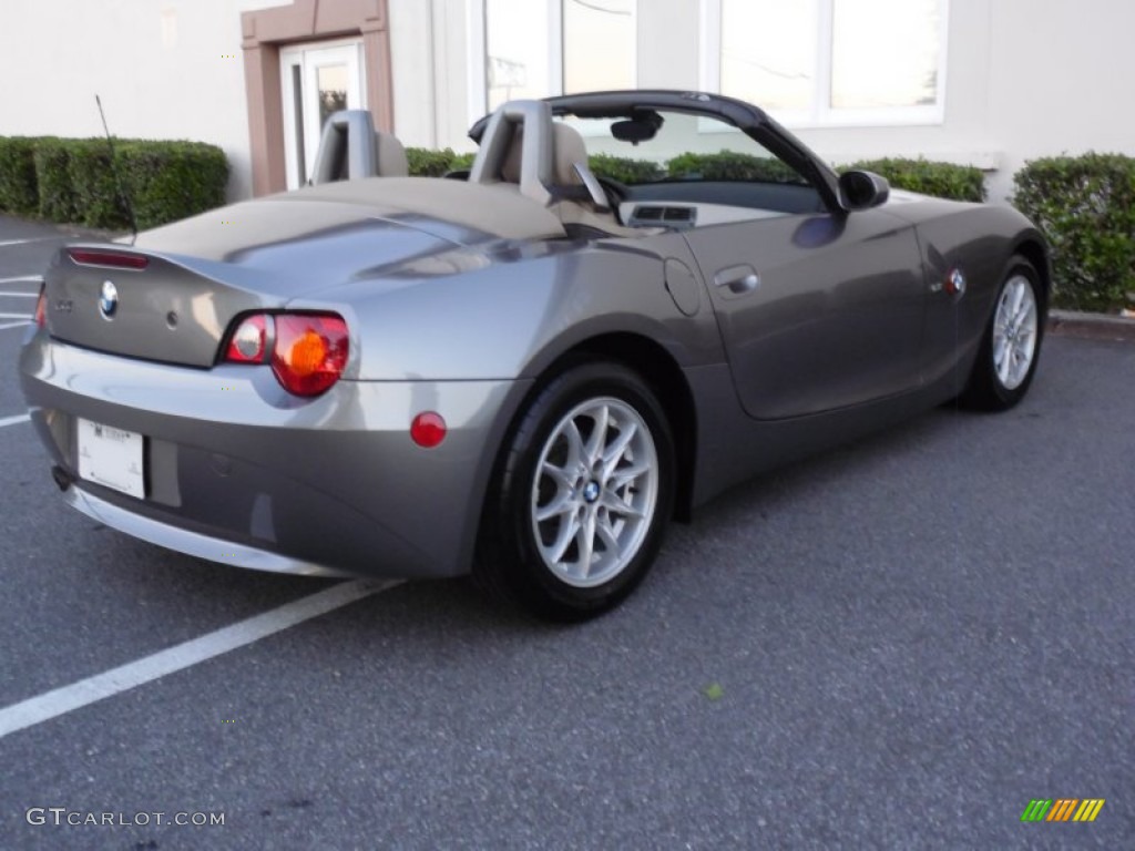 2003 Z4 2.5i Roadster - Sterling Grey Metallic / Beige photo #17