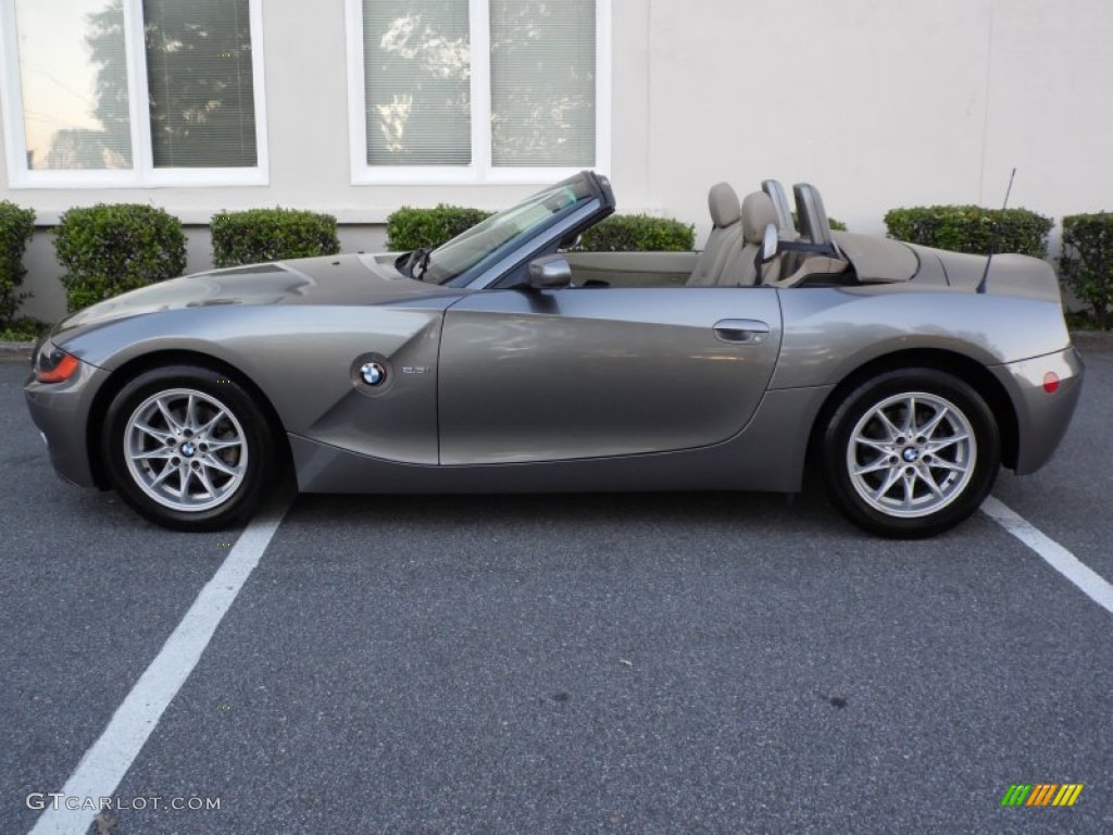 2003 Z4 2.5i Roadster - Sterling Grey Metallic / Beige photo #23