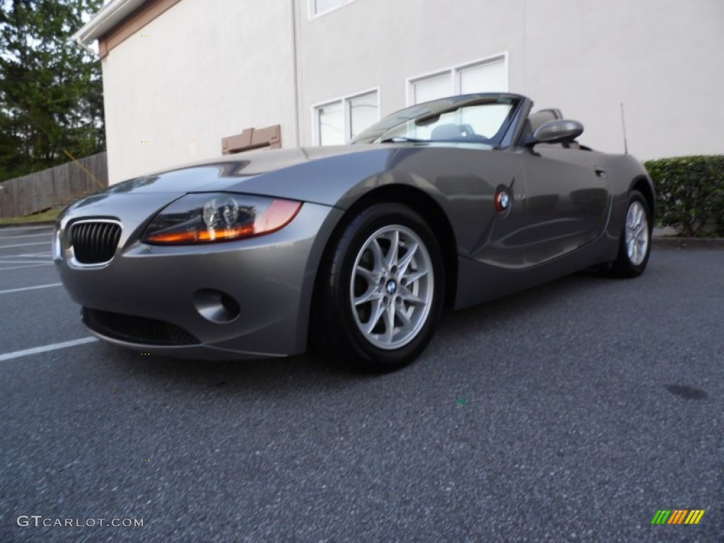 2003 Z4 2.5i Roadster - Sterling Grey Metallic / Beige photo #25