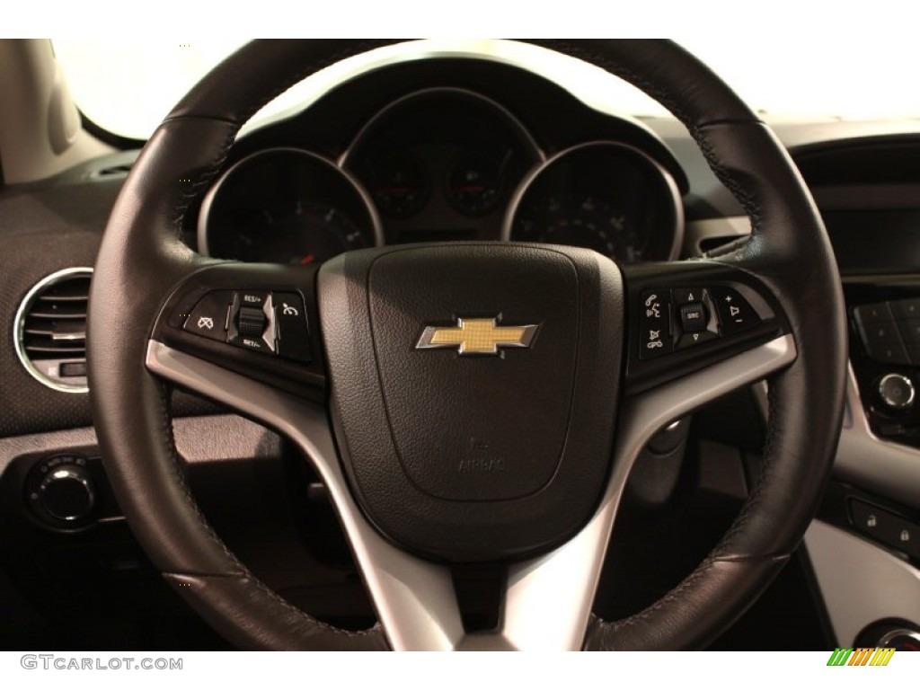2011 Chevrolet Cruze ECO Jet Black Steering Wheel Photo #81032211