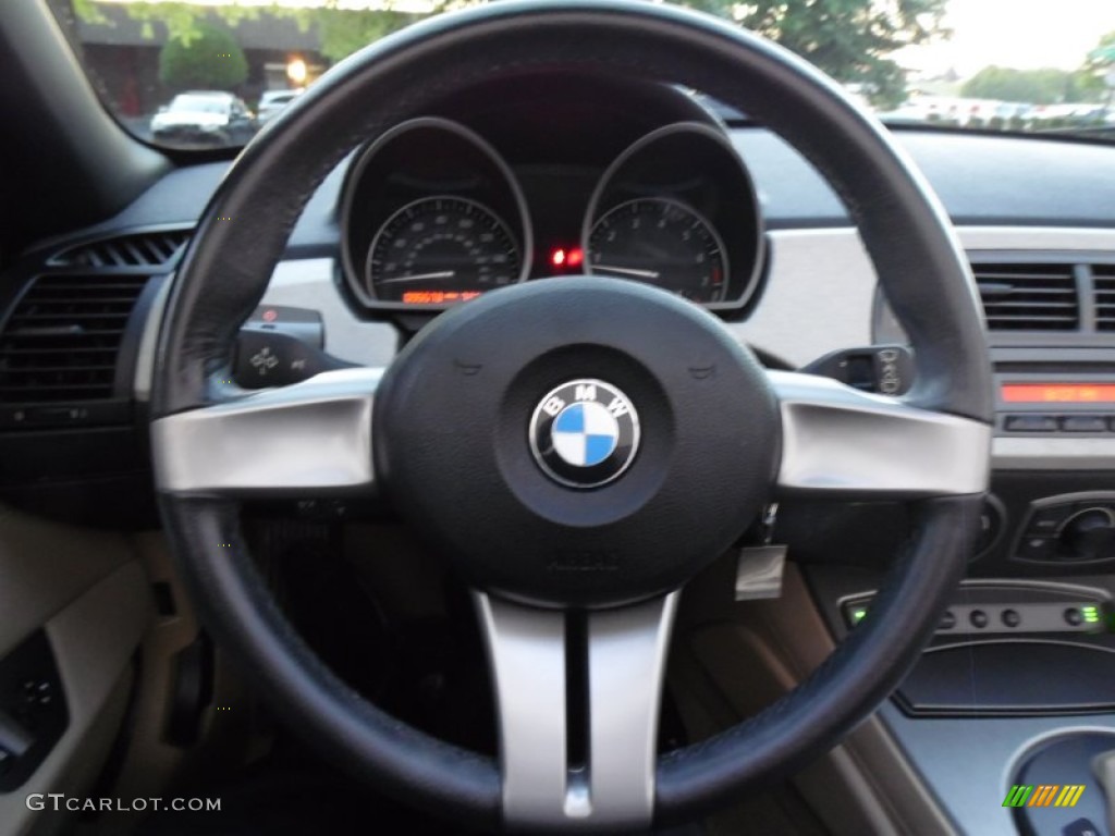 2003 Z4 2.5i Roadster - Sterling Grey Metallic / Beige photo #26