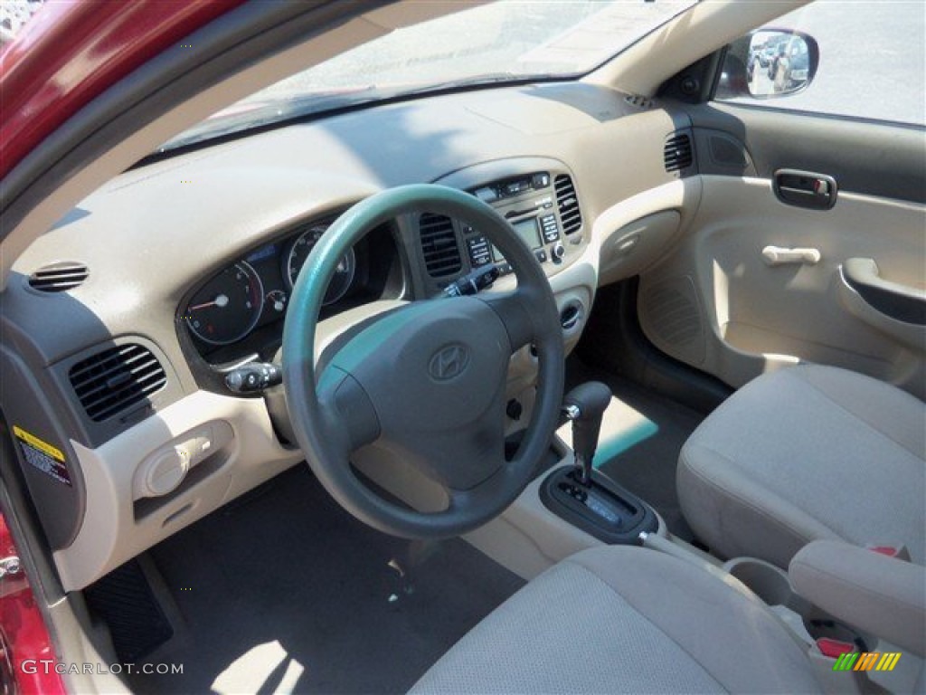Gray Interior 2011 Hyundai Accent GLS 4 Door Photo #81032801