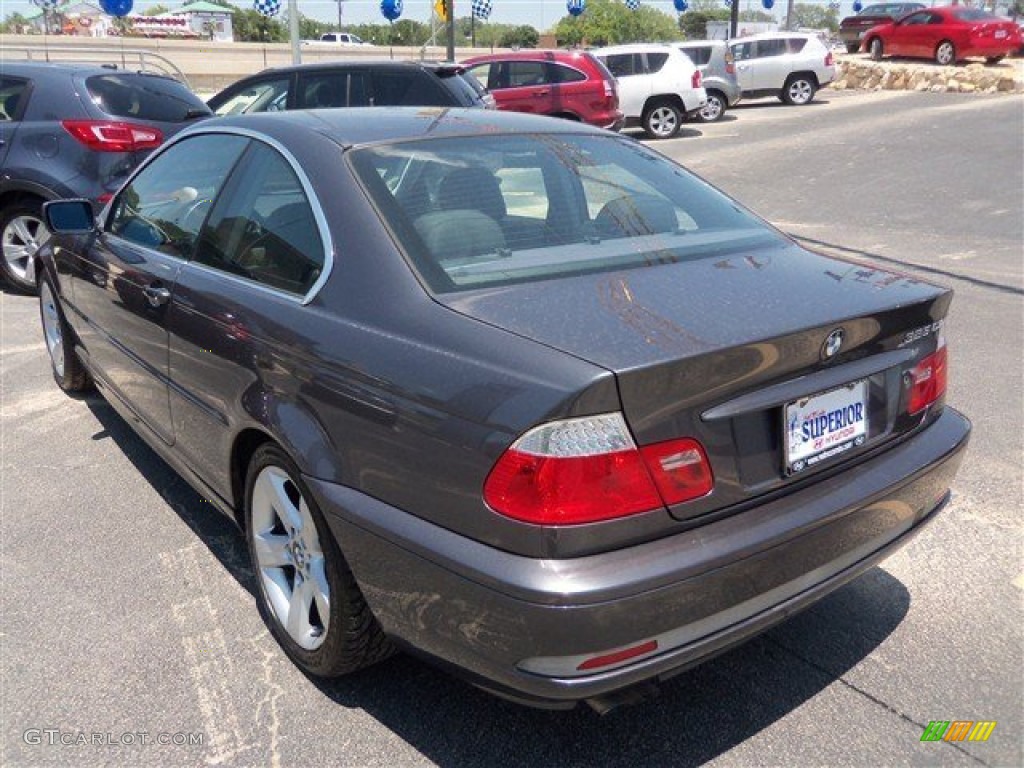 2005 3 Series 325i Coupe - Sparkling Graphite Metallic / Black photo #6