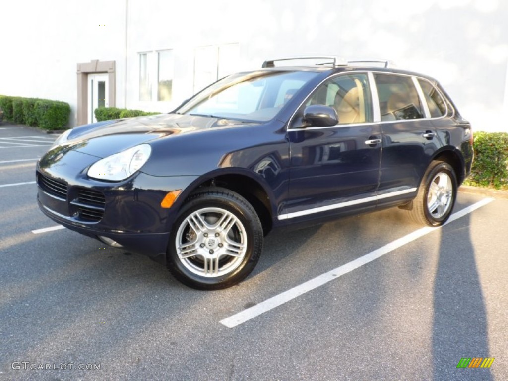 Dark Sea Blue 2005 Porsche Cayenne Standard Cayenne Model Exterior Photo #81034294