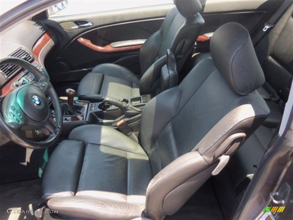 Black Interior 2005 BMW 3 Series 325i Coupe Photo #81034363