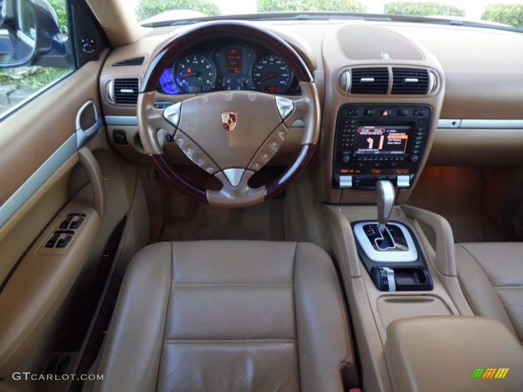 2005 Porsche Cayenne Standard Cayenne Model Havanna/Sand Beige Dashboard Photo #81034803