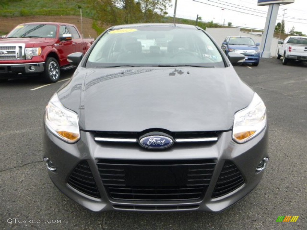 2012 Focus SEL Sedan - Sterling Grey Metallic / Stone photo #6