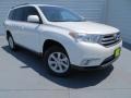 2013 Blizzard White Pearl Toyota Highlander V6  photo #2