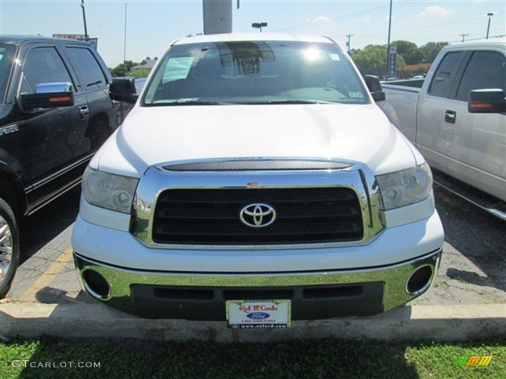 2008 Tundra Double Cab - Super White / Graphite Gray photo #4