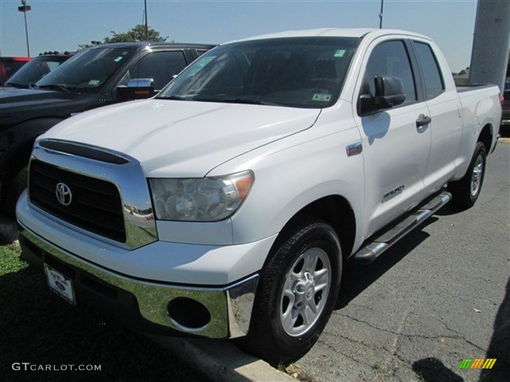 2008 Tundra Double Cab - Super White / Graphite Gray photo #5