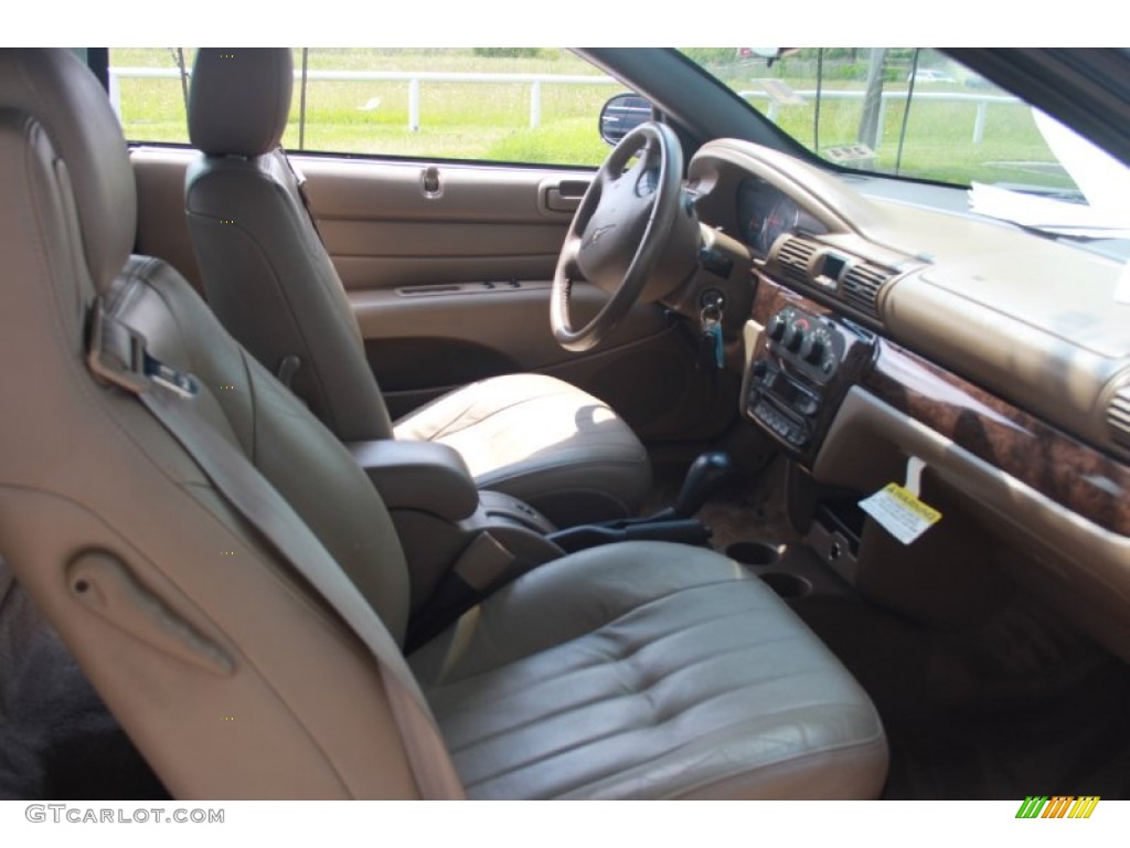 2004 Sebring LXi Convertible - Deep Sapphire Blue Pearl / Sandstone photo #14