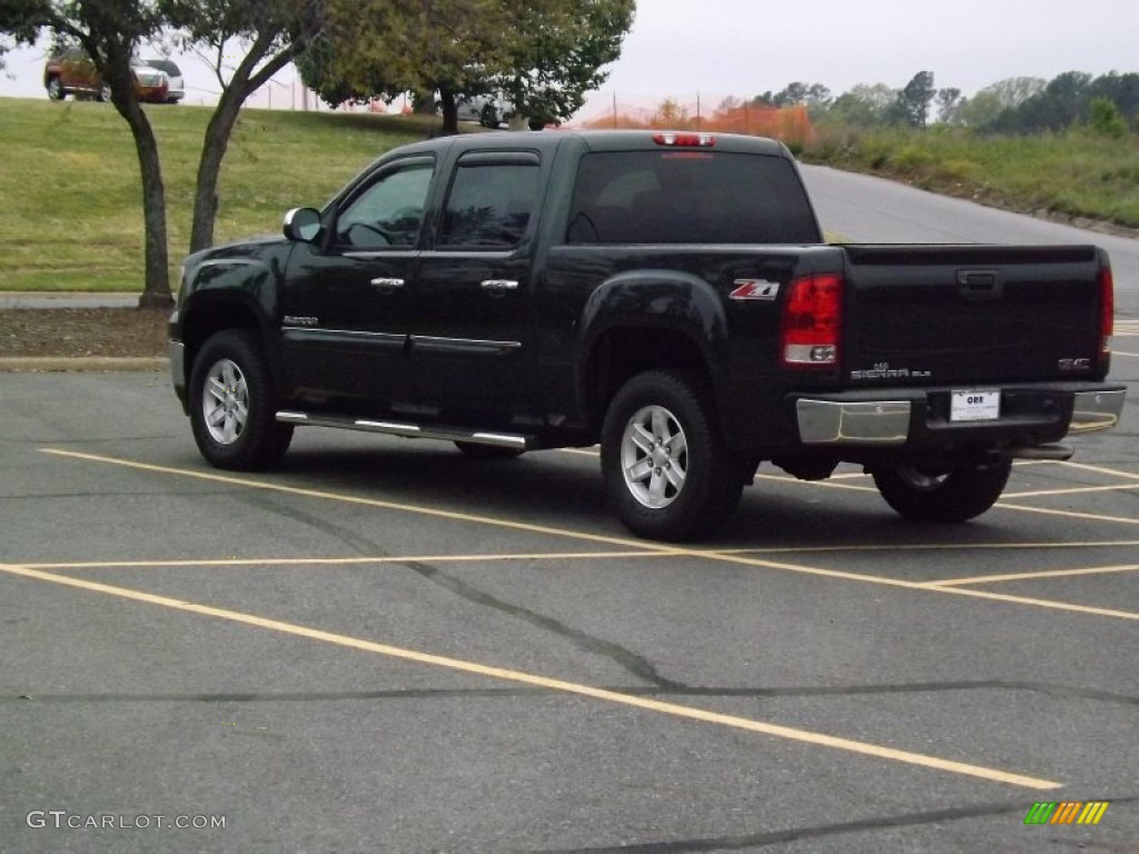 2013 Sierra 1500 SLE Crew Cab 4x4 - Mineral Green Metallic / Ebony photo #3