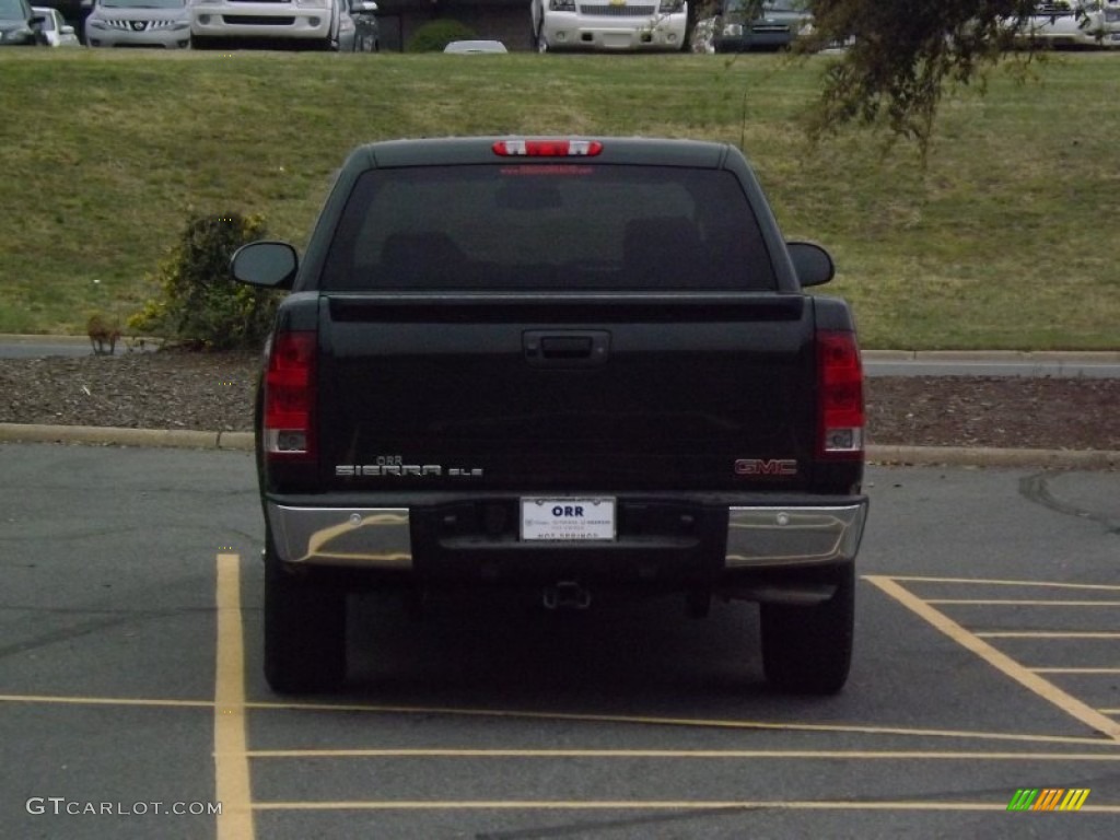 2013 Sierra 1500 SLE Crew Cab 4x4 - Mineral Green Metallic / Ebony photo #4