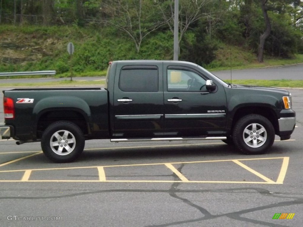Mineral Green Metallic 2013 GMC Sierra 1500 SLE Crew Cab 4x4 Exterior Photo #81040914