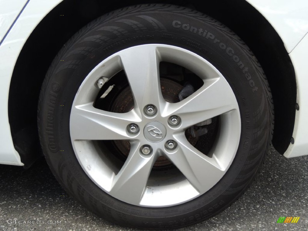 2011 Elantra GLS - Pearl White / Beige photo #4