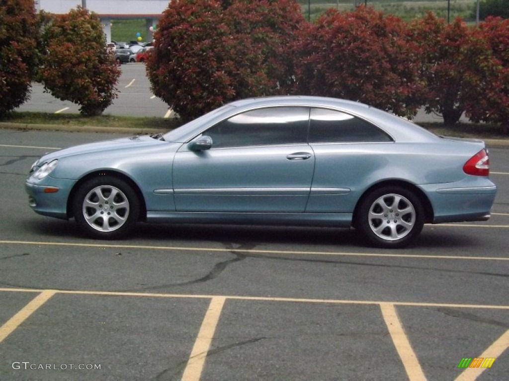 2004 CLK 320 Coupe - Ice Blue Metallic / Pacific Blue photo #2