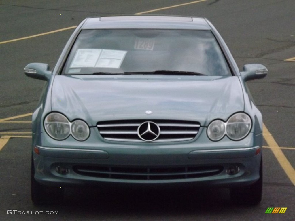 2004 CLK 320 Coupe - Ice Blue Metallic / Pacific Blue photo #8