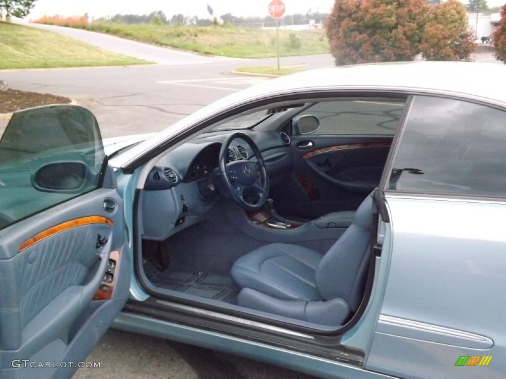 Pacific Blue Interior 2004 Mercedes-Benz CLK 320 Coupe Photo #81041823