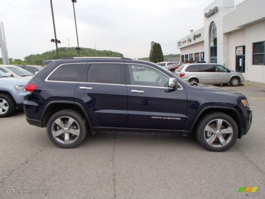 2014 Grand Cherokee Limited 4x4 - True Blue Pearl / New Zealand Black/Light Frost photo #5