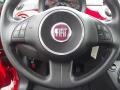 2012 Fiat 500 Sport Tessuto Nero/Nero (Black/Black) Interior Steering Wheel Photo