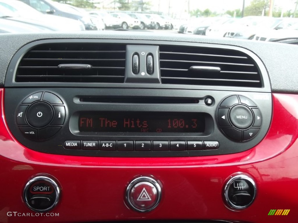 2012 Fiat 500 Sport Audio System Photo #81042799