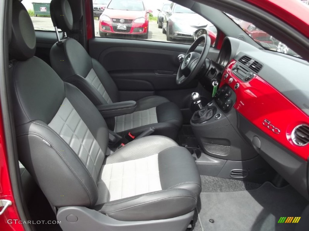 Sport Tessuto Nero/Nero (Black/Black) Interior 2012 Fiat 500 Sport Photo #81042905
