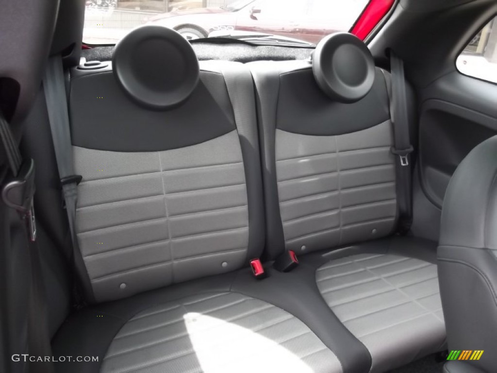 2012 Fiat 500 Sport Rear Seat Photo #81042999