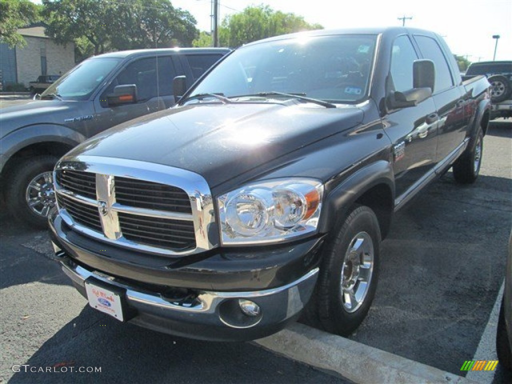 2007 Ram 2500 SLT Mega Cab - Brilliant Black / Medium Slate Gray photo #5