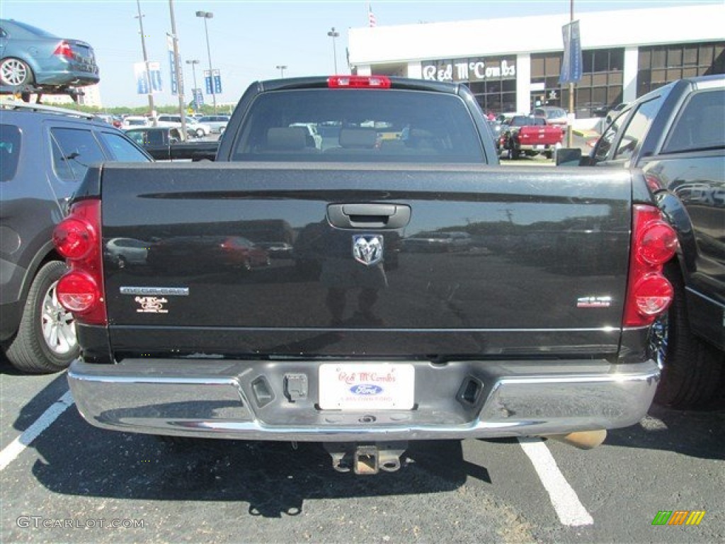 2007 Ram 2500 SLT Mega Cab - Brilliant Black / Medium Slate Gray photo #6