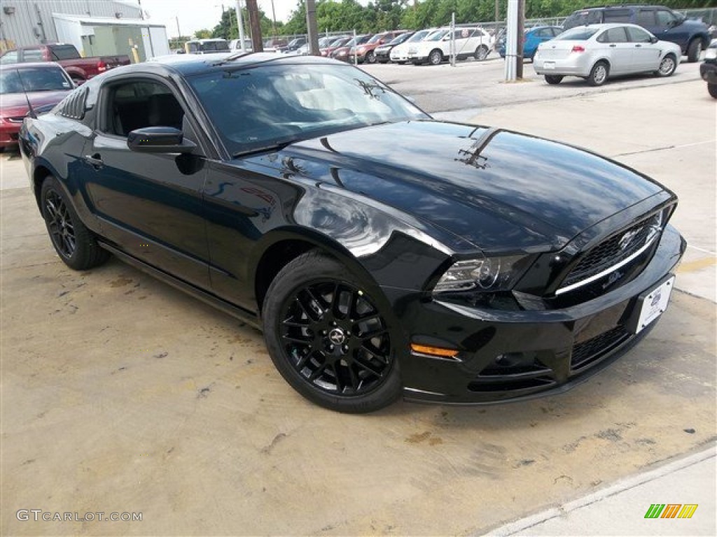Black 2014 Ford Mustang V6 Coupe Exterior Photo #81043880