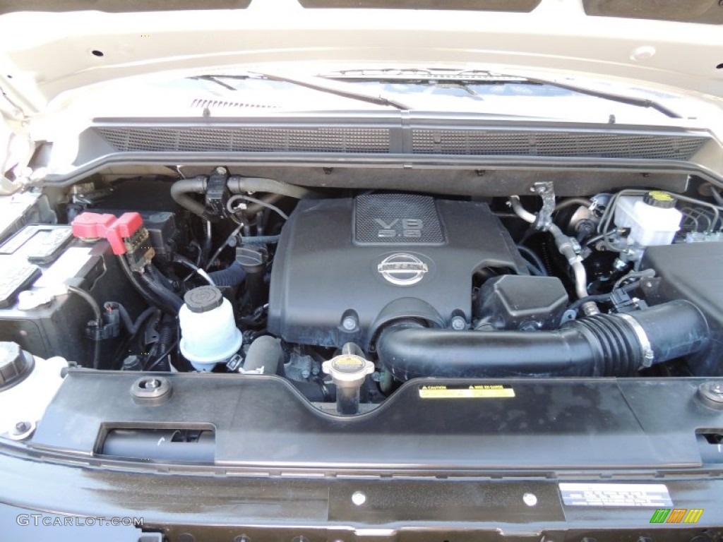 2012 Nissan Armada SV 5.6 Liter DOHC 32-Valve CVTCS V8 Engine Photo #81045627