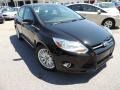 Black 2012 Ford Focus SEL Sedan