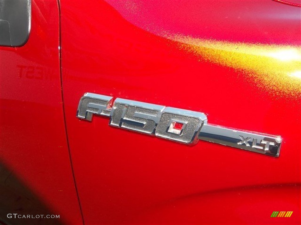 2013 F150 XLT SuperCrew - Ruby Red Metallic / Steel Gray photo #13