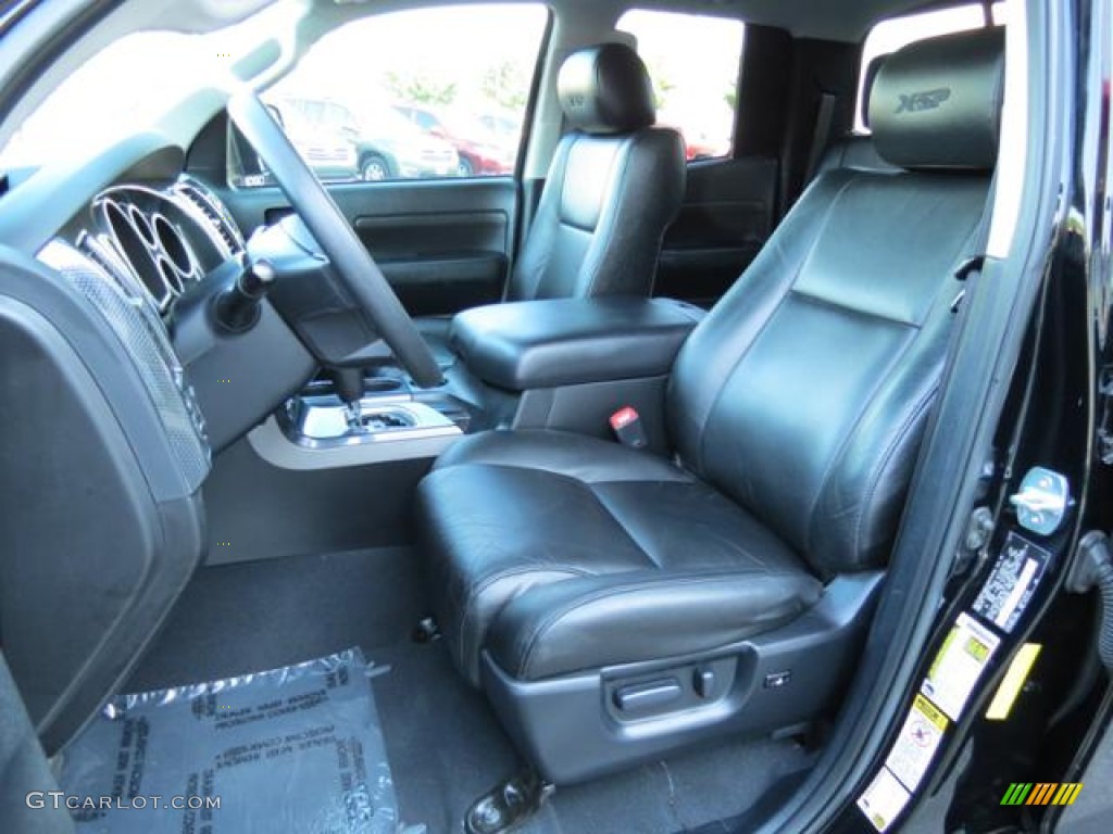 Black Interior 2010 Toyota Tundra X-SP Double Cab Photo #81047705
