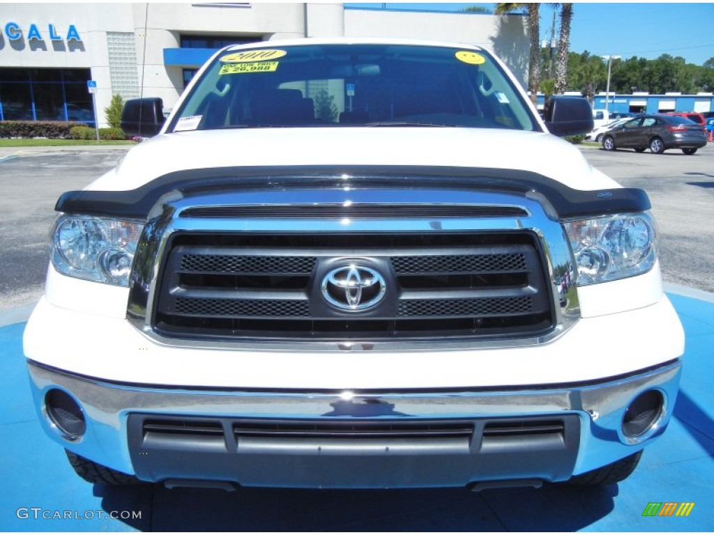 2010 Tundra CrewMax 4x4 - Super White / Black photo #9