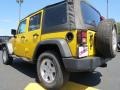 2011 Detonator Yellow Jeep Wrangler Unlimited Sport 4x4  photo #5
