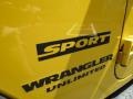 2011 Detonator Yellow Jeep Wrangler Unlimited Sport 4x4  photo #10