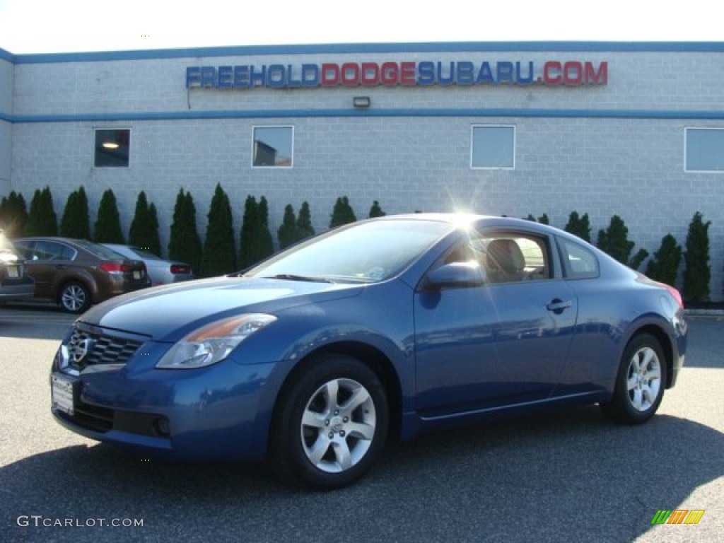 2008 Altima 2.5 S Coupe - Azure Blue Metallic / Blond photo #1