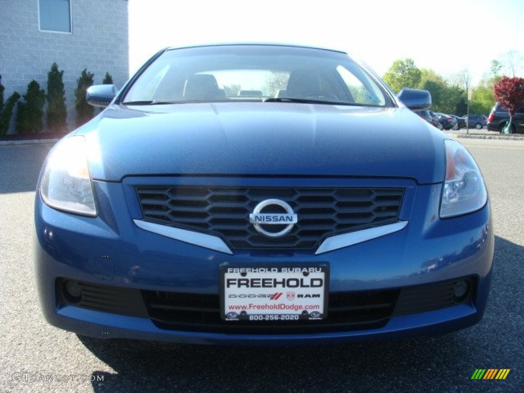 2008 Altima 2.5 S Coupe - Azure Blue Metallic / Blond photo #2