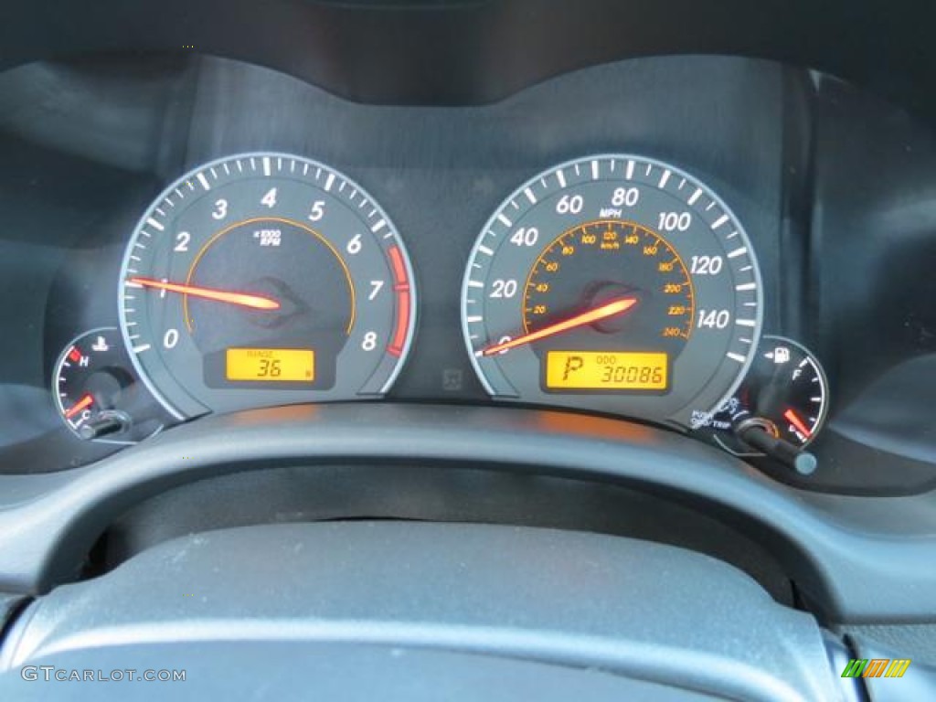 2010 Toyota Corolla S Gauges Photo #81050694