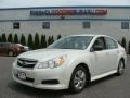 Satin White Pearl 2010 Subaru Legacy 2.5i Sedan